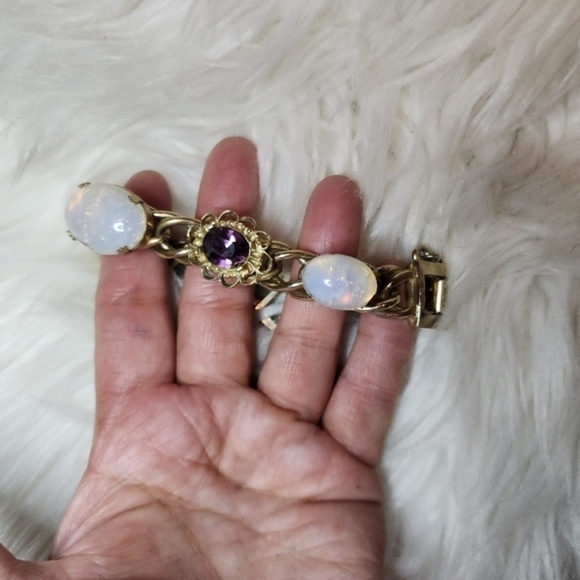 Vintage Kafin‎ NY gemstone bracelet - Picture 3 of 10